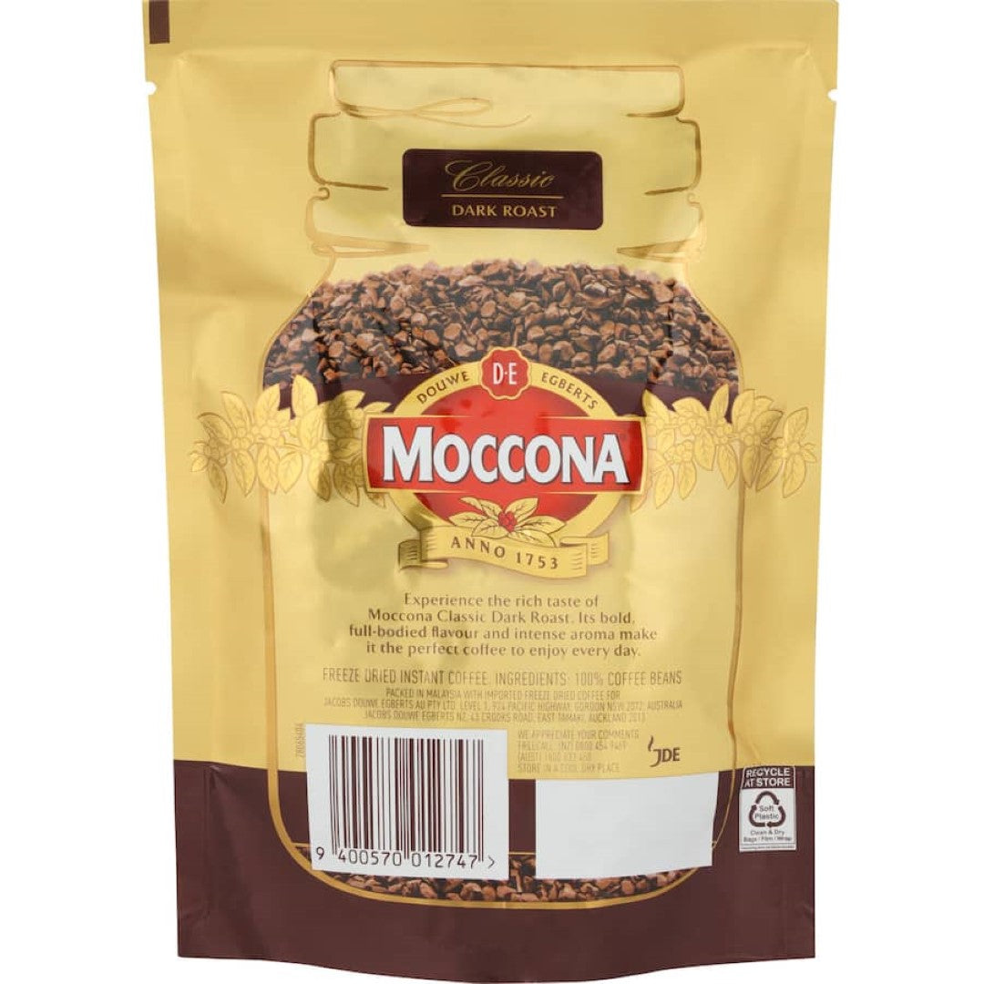 Moccona Instant Coffee Classic Dark Roast Refill 90g