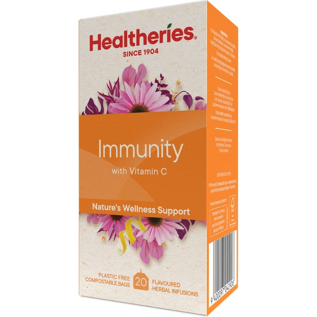 Healtheries Herbal Tea Immunity With Vitamin C Bags 20pack