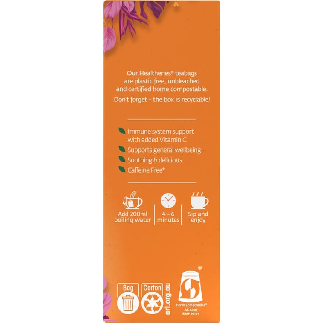 Healtheries Herbal Tea Immunity With Vitamin C Bags 20pack
