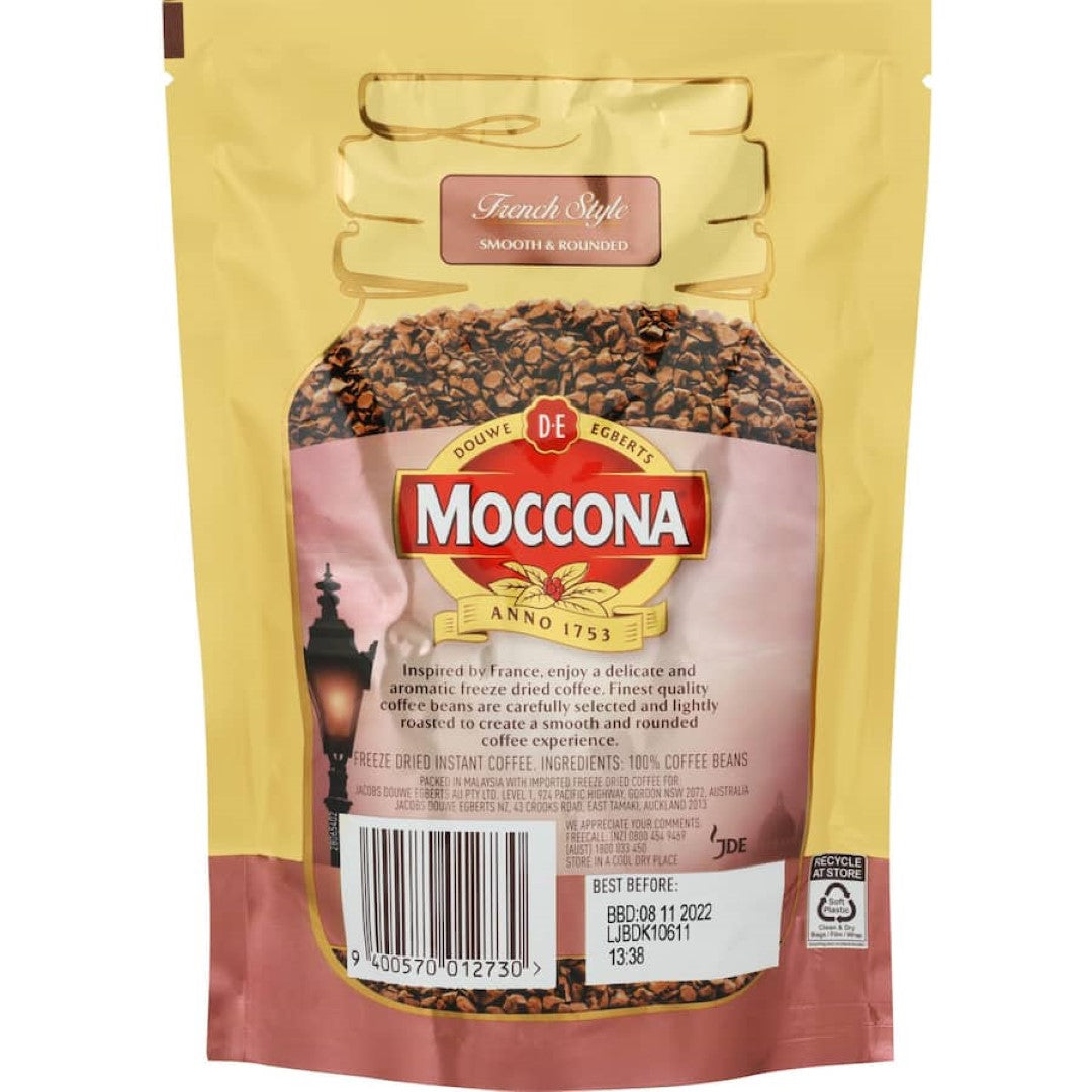 Moccona Instant Coffee French Style Refill 90g