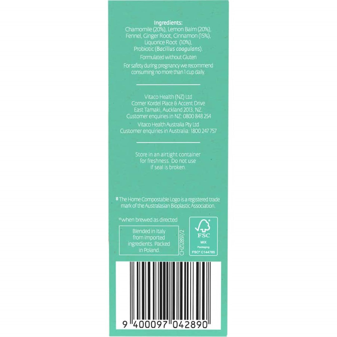 Healtheries Herbal Tea Digestion With Probiotics Bags 20pack