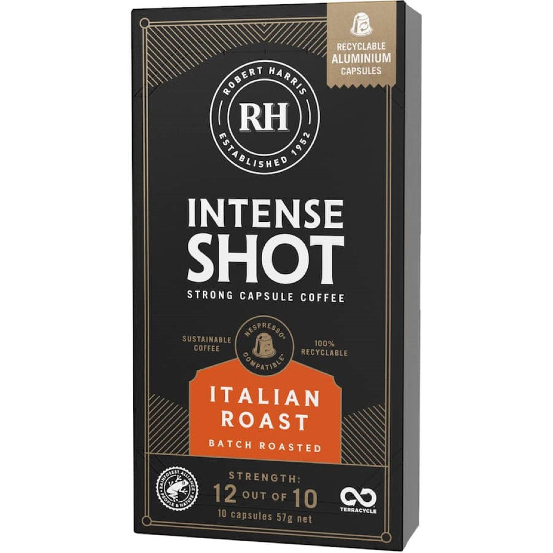 Robert Harris Intense Shot Coffee Pods Italian 53g