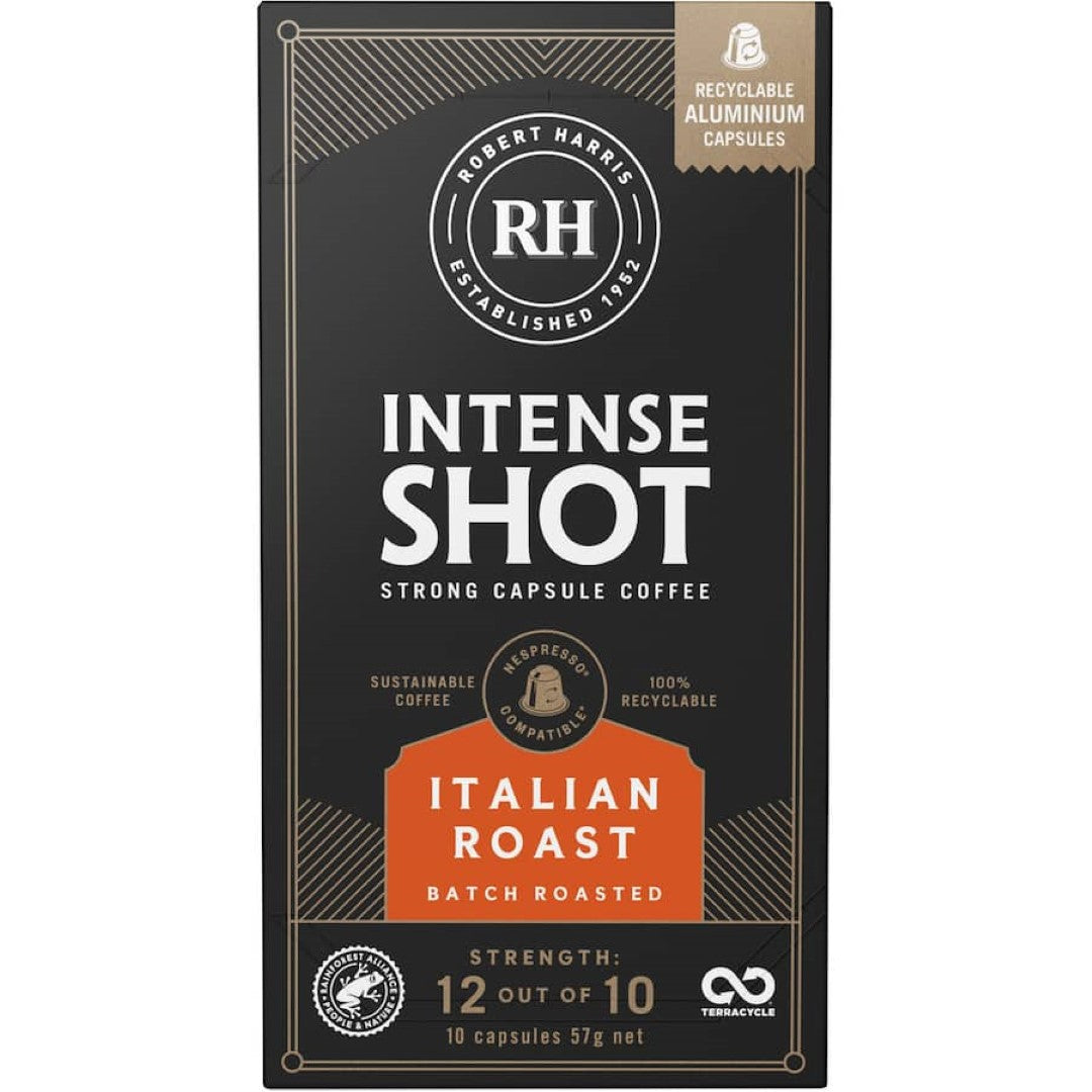 Robert Harris Intense Shot Coffee Pods Italian 53g
