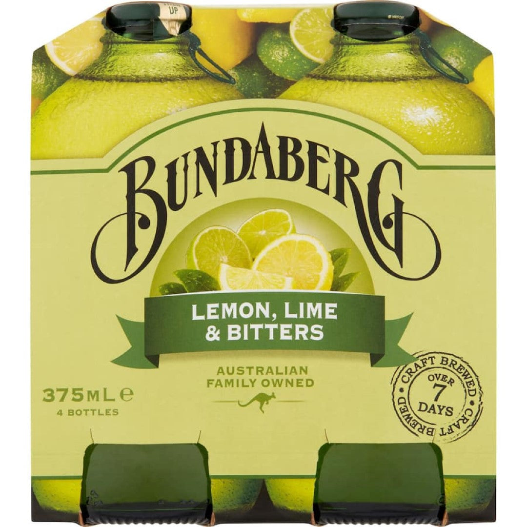 Bundaberg Lemon, Lime & Bitters 375ml bottles 4pack