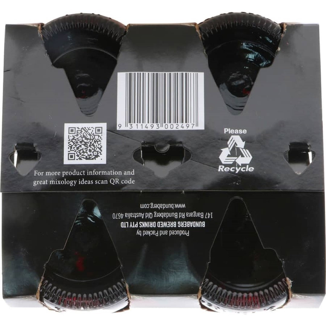 Bundaberg Soft Drink Burgundee Creaming Soda 375ml bottles 4pack