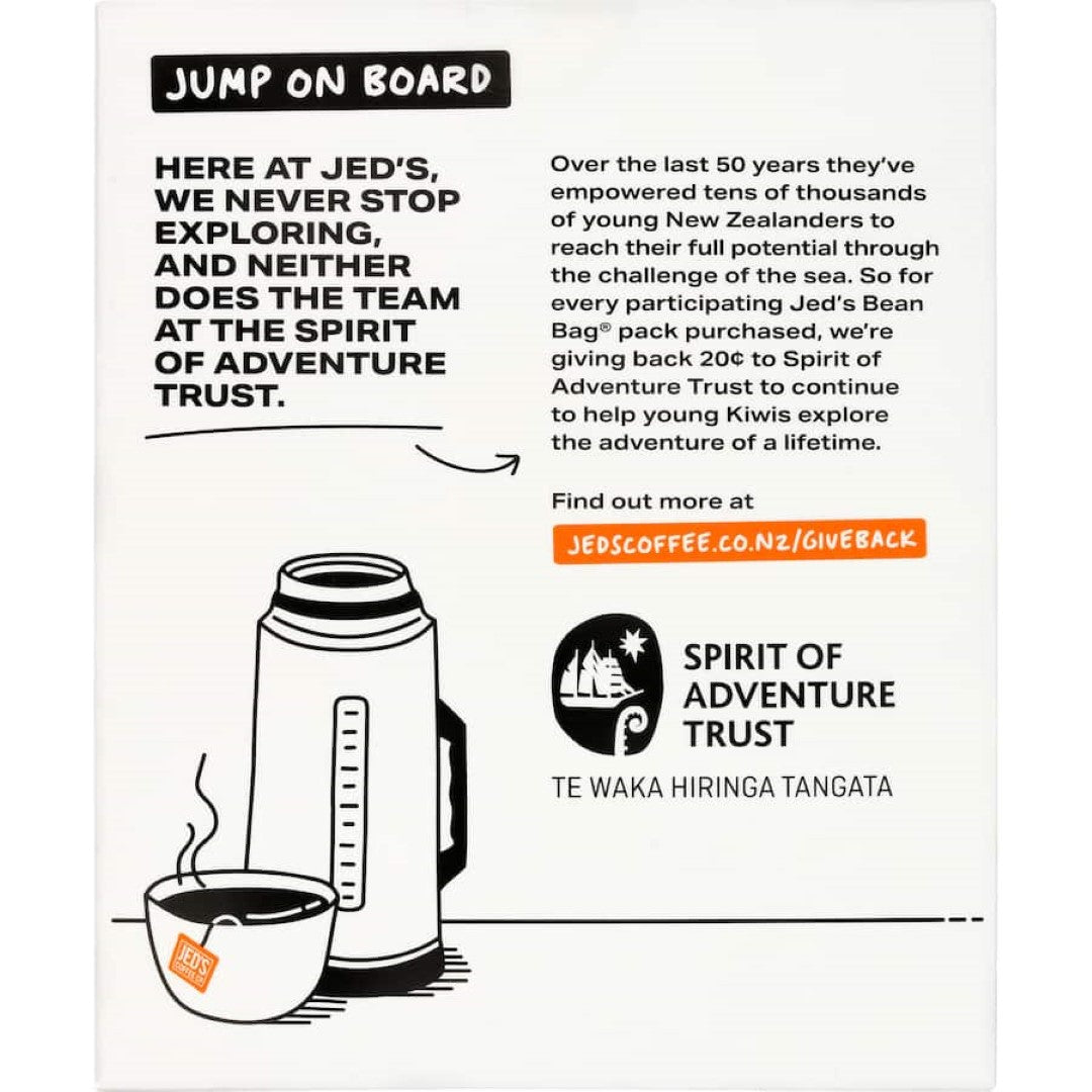 Jed's Coffee Bean Bags 5 Extra Strong 10pack