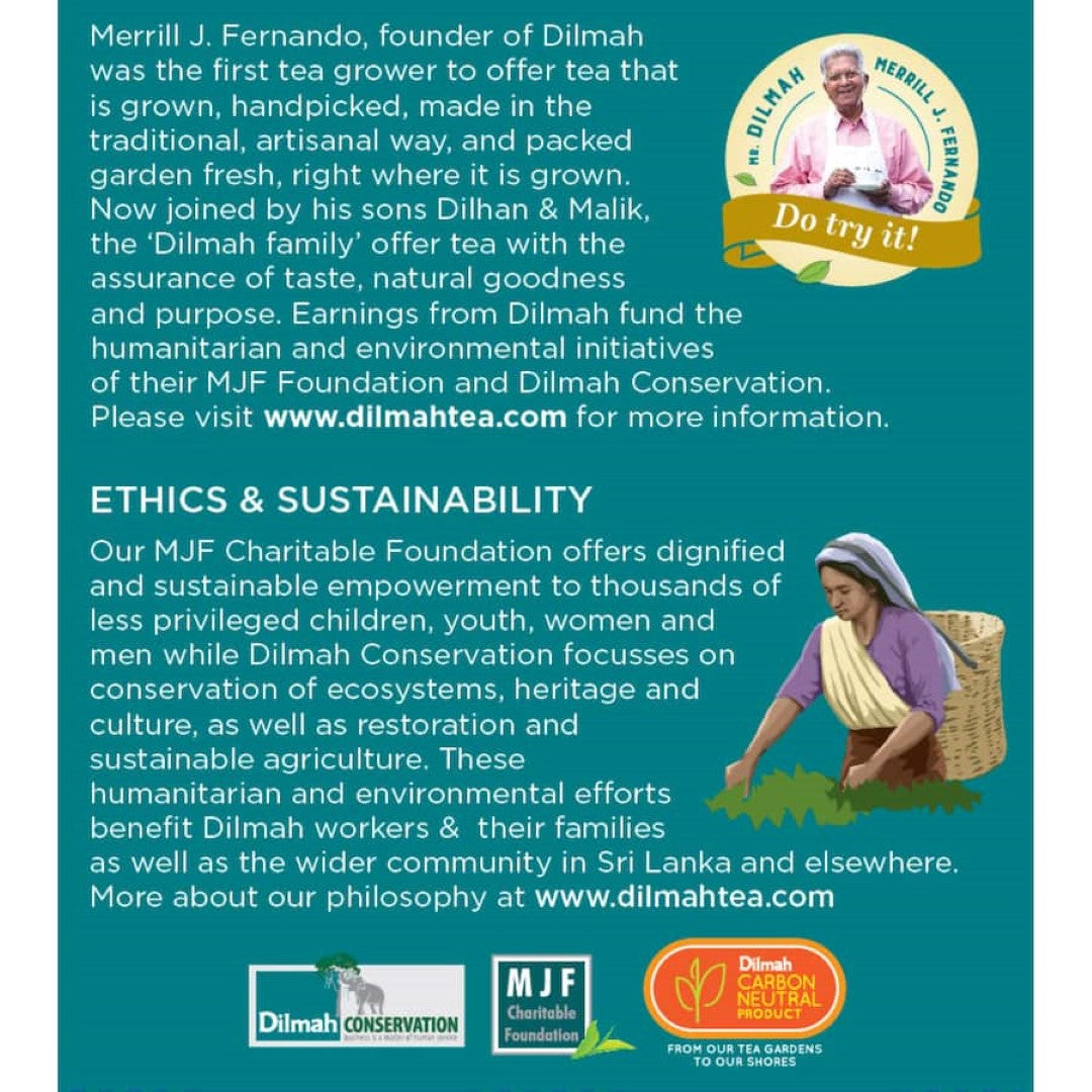 Dilmah Tea Organic Black Bags 50pack