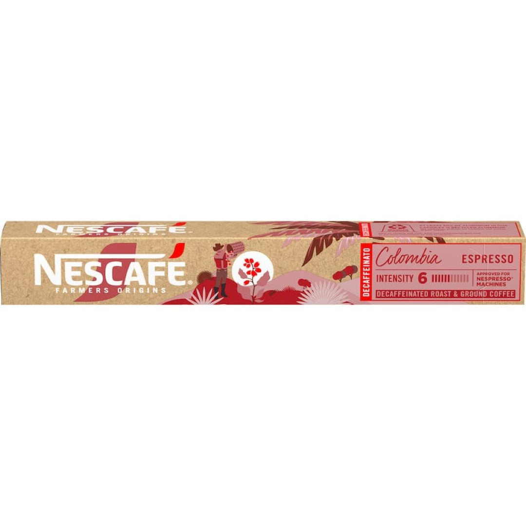 Nescafé Farmers Origins Coffee Pods Colombia Espresso Decaf 10 pack