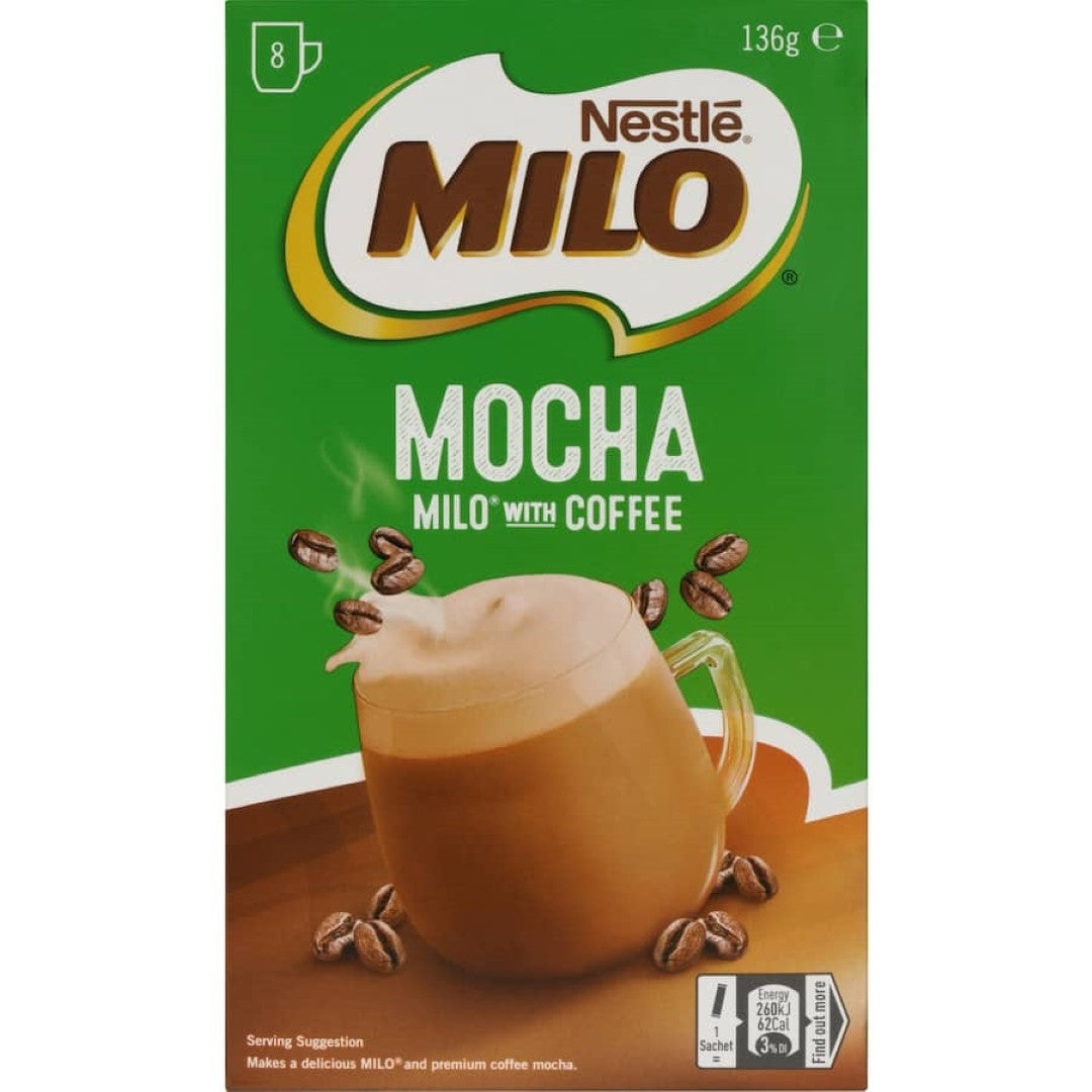 Nestlé Coffee Sachets Mocha Milo With Coffee 136g 8pack