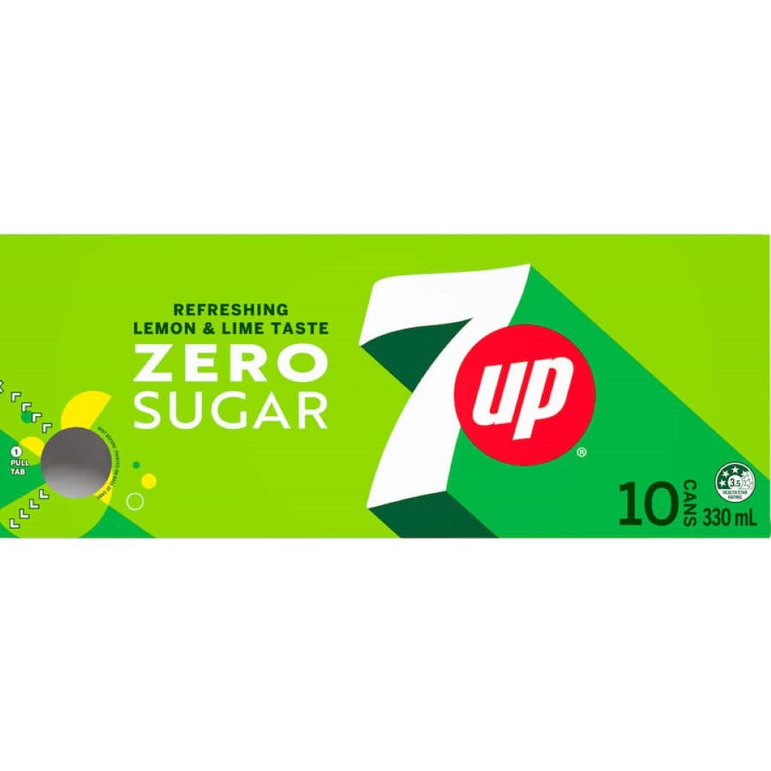 7up Soft Drink Zero Sugar 10pack