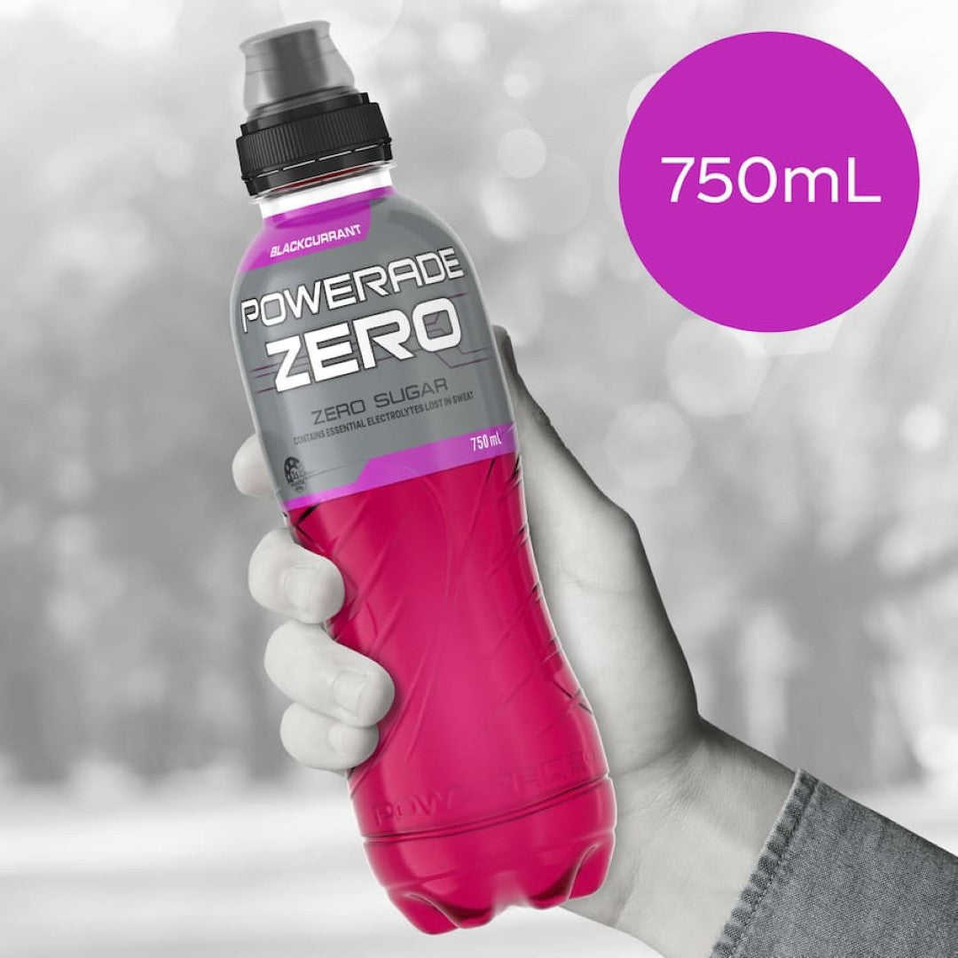 Powerade Zero Sports Drink Black Currant 750mL