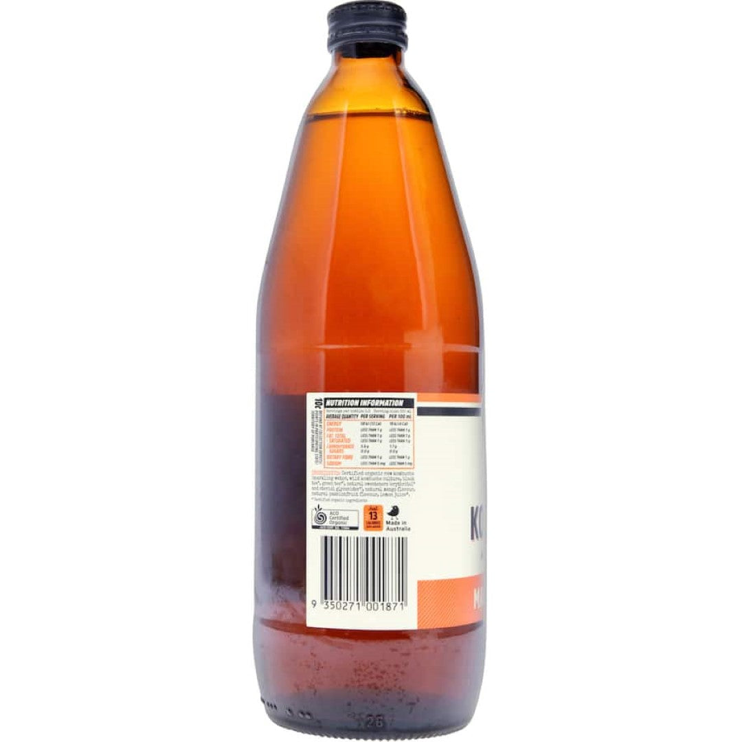 Remedy Kombucha Mango Passionfruit No Sugar Bottle 750mL