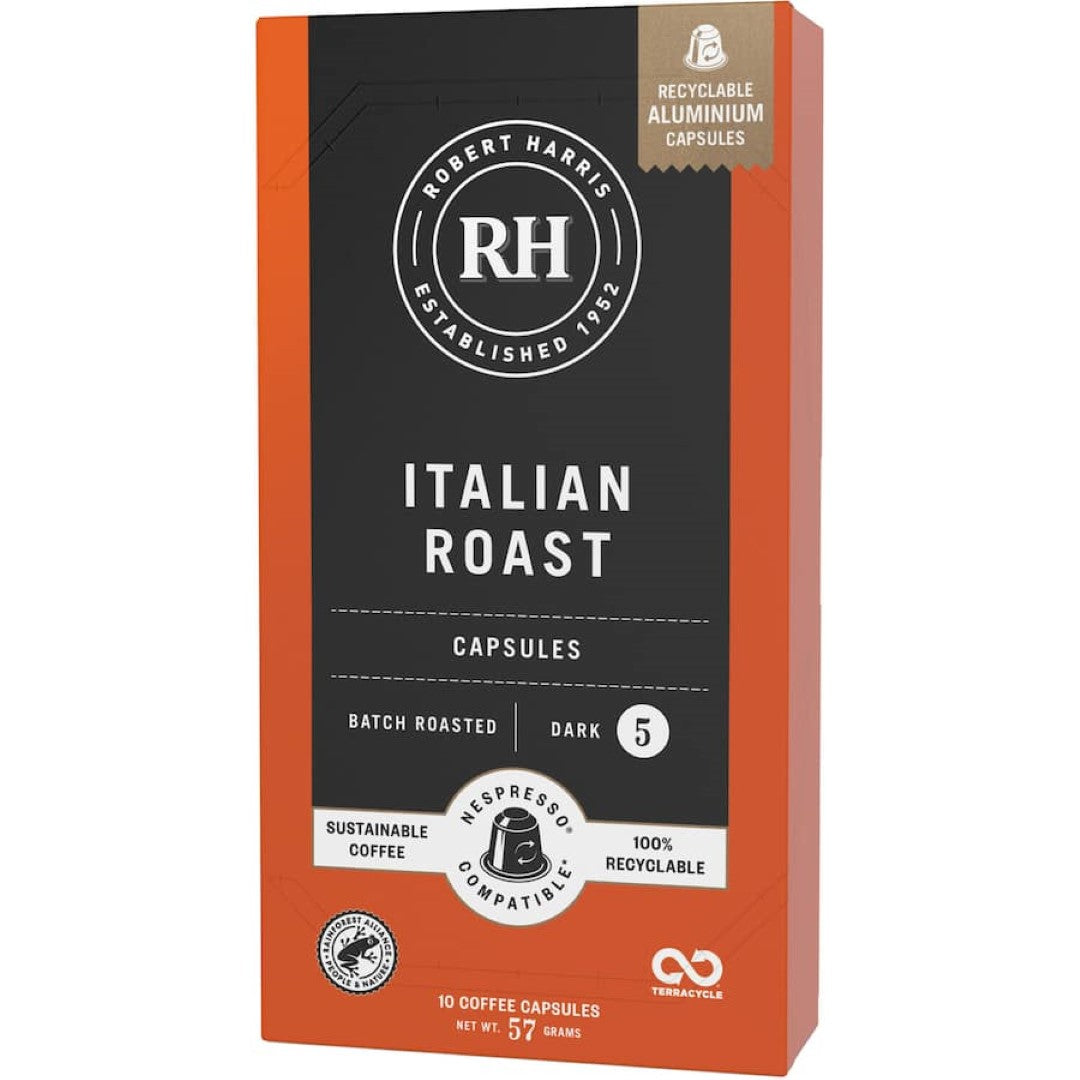 Robert Harris Coffee Pods Italian Espresso 10pack
