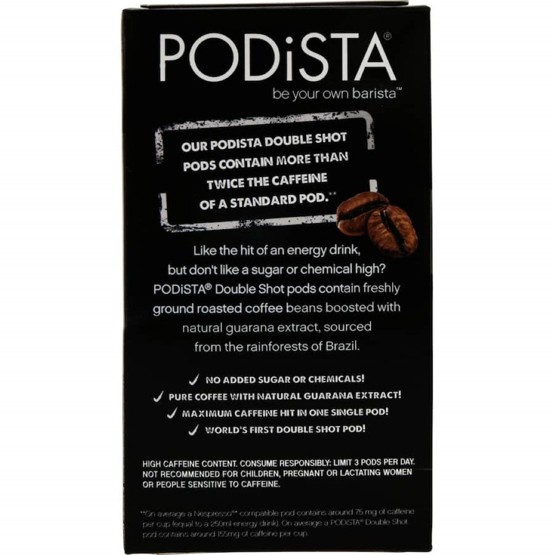 Podista Coffee Pods Double Shot 55g 10pack