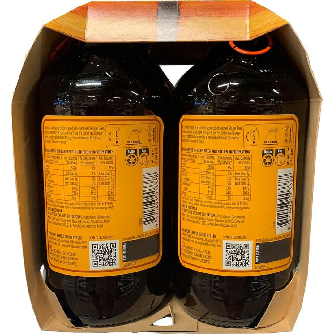 Bundaberg Ginger Beer Bottle 4x375mL