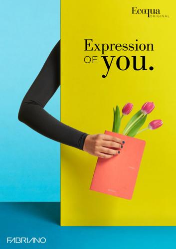 Fabriano Ecoqua Original Stapled - 90gsm Graph 5mm A4 Brown 40 Sheets