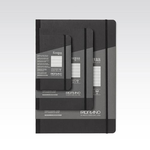 Fabriano Ecoqua Plus Fabric Bound - 90GSM Blank 9X14CM Lime 80 Sheets