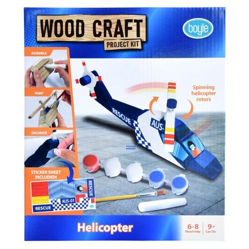Boyle WoodCraft Kits 6-8 Years - Helicopter