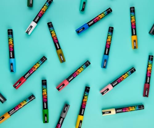 Kent Urban Acrylic Paint Marker Sets Medium - Metallic Pack 4