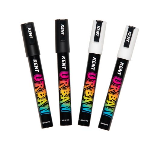 Kent Urban Acrylic Paint Marker Sets Medium - Metallic Pack 4