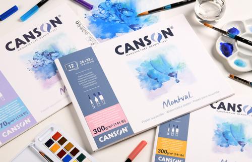 Canson Montval Watercolour Blocks - 300gsm 30x40cm 12sht Cold Pressed