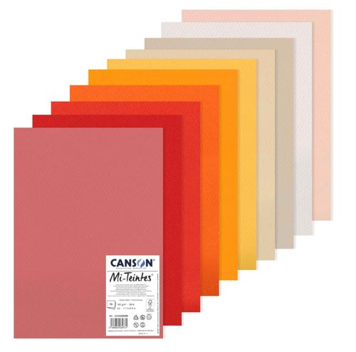 Canson Mi-Teintes Tonal Paper Packs - Bright Colours A4 20sht
