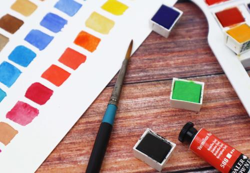 Daler Rowney Aquafine Watercolour 8ml - Burnt Umber
