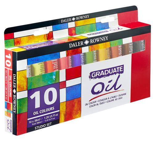 Daler Rowney Graduate Oil Colour Sets - Studio Set 10x38ml
