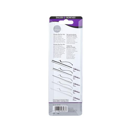 Daler Rowney Simply Dip Pen Set - 6 Pieces