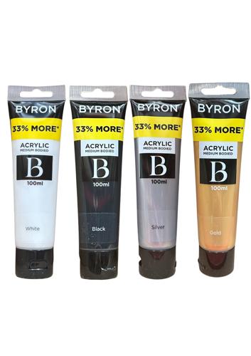 Byron Acrylic 100ml Bonus - Gold 100ml