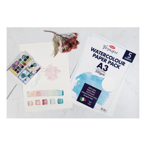 Jasart Voyager Watercolour Paper Packs - A2 Pack Of 5