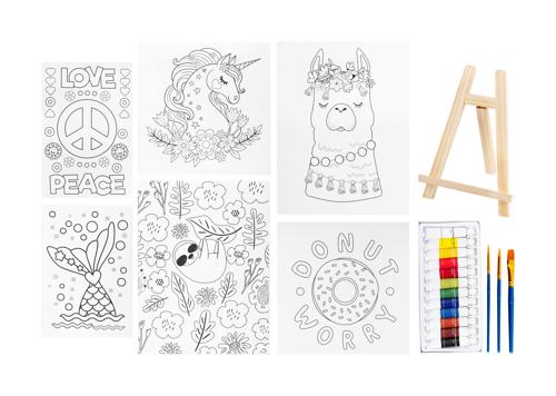 Smudgi Kids Canvas & Easel Set - Set 22 Piece