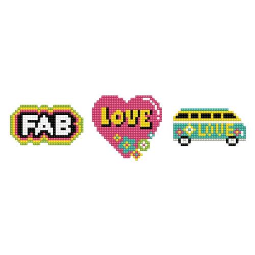 Diamond Dotz Dotzies 3 Sticker Packs - Love