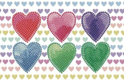 Diamond Dotz Dotzies Zipper Pouches - Lovehearts