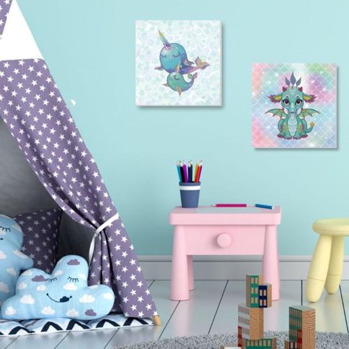Diamond Dotz Dotz Box Medium - Ariel The Baby Dragon