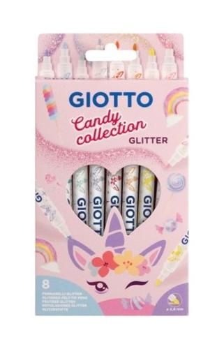 Giotto Candy Turbo Collection Glitter Markers - Glitter Set 8