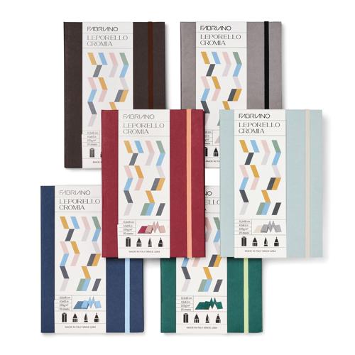 Fabriano Leporello Cromia Journal - 220gsm 11.5x16.5cm Black