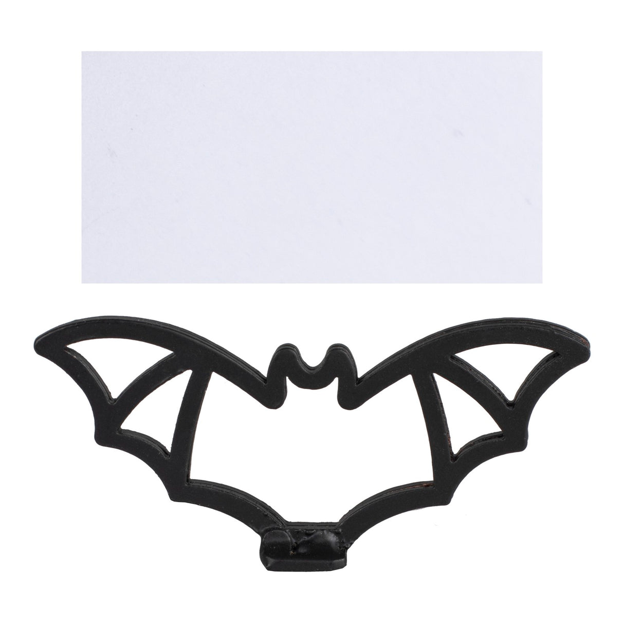 Place Card Holder - Deadly Soiree Metal Black Bat