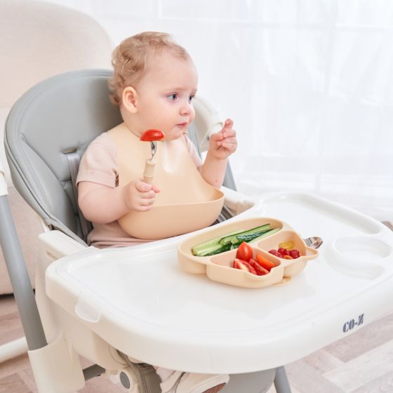 Panda Fork & Spoon - Light Blue - Mombella