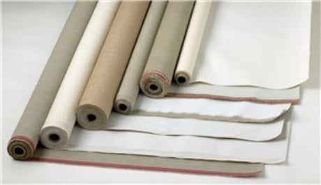 Premium 100% cotton duck canvas, 55"x6yd, ideal for heavy-duty artistic projects and mixed media.