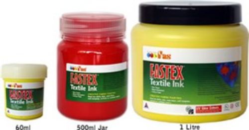 Fas Textile Ink 120ml in vibrant Violet, perfect for creating long-lasting, colorful designs on various fabrics.