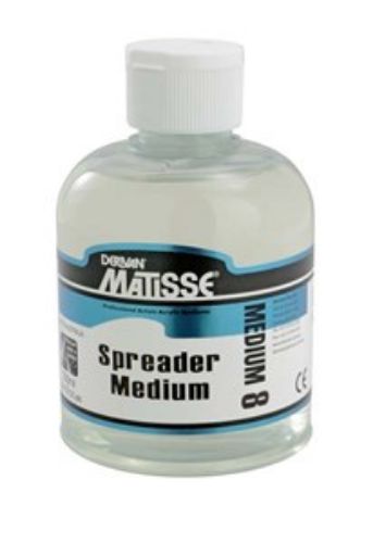 Matisse Mm8 250ml Spreader Medium designed for optimal paint viscosity and versatility with Matisse Structure Formula paints.