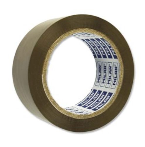 Milan Brown Packing Tape 50mm x 66m, durable and tear-resistant for secure packing and shipping needs.