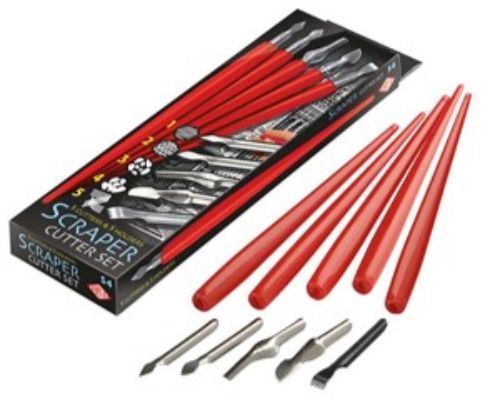 Versatile Scraper Cutter Set with ergonomic handles and stainless steel blades for precision cutting and scraping tasks.