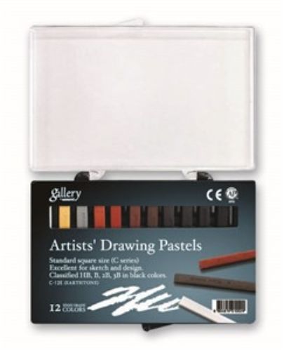 Gallery Drwg Pastel C12-Earthtone in rich earth tones, ideal for vibrant landscapes, portraits, and blending techniques.