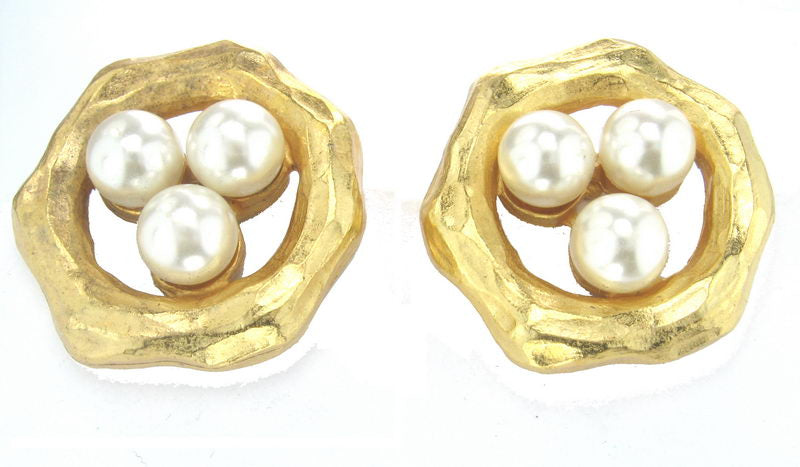 Earrings Pearl. Mg/C