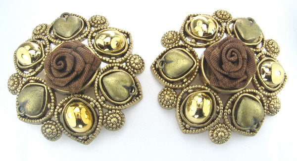 Earrings Gold. Fb/C