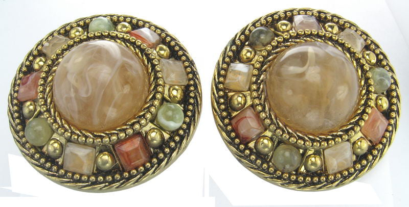 Earrings Pl. Gold/C