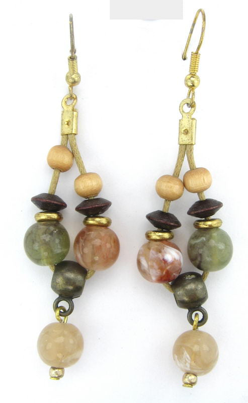 Earrings Wood & Plastic- Version 2