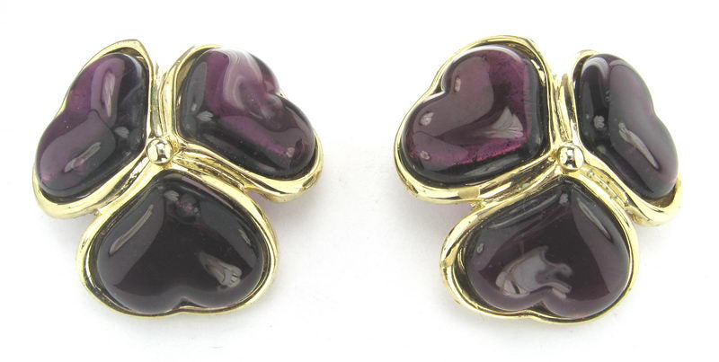Earrings Rhodium. Gold/C Stones